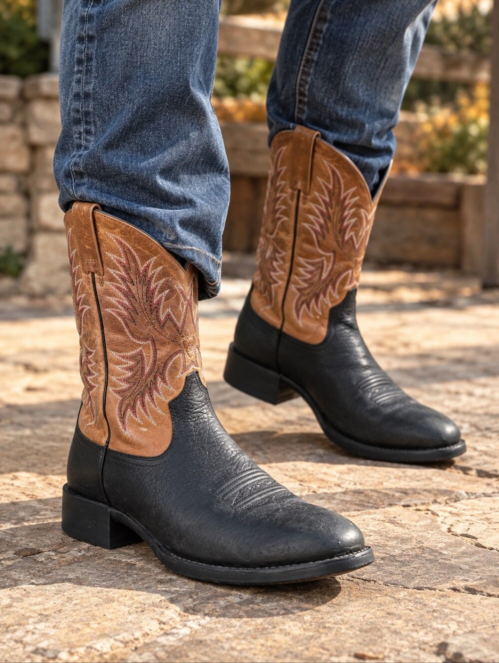 Ariat Sport Stratten W Toe Cowboy Boots Size 9.5D